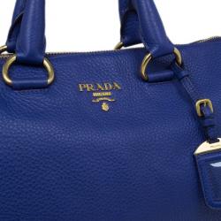 مملوكة مسبقًا Prada Purple Vitello Daino Zip Tote