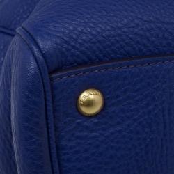 مملوكة مسبقًا Prada Purple Vitello Daino Zip Tote