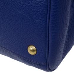 مملوكة مسبقًا Prada Purple Vitello Daino Zip Tote