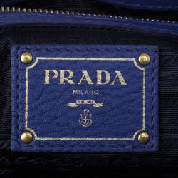 مملوكة مسبقًا Prada Purple Vitello Daino Zip Tote