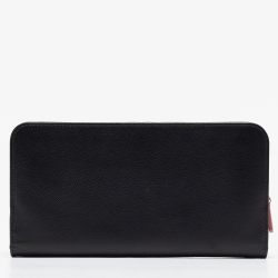 Pre Owned Prada Black Saffiano Leather Long Wallet