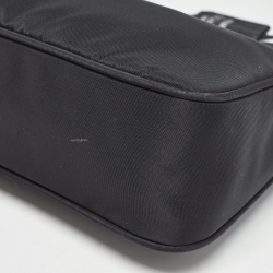 Prada Black Nylon Re-Edition 2000 Baguette Bag