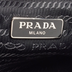 Prada Black Nylon Re-Edition 2000 Baguette Bag