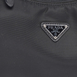 Prada Black Nylon Re-Edition 2000 Baguette Bag