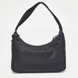 Prada Black Nylon Re-Edition 2000 Baguette Bag