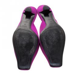 Prada Purple Satin Mules Size 39