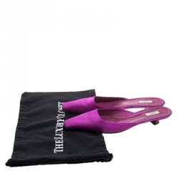 Prada Purple Satin Mules Size 39