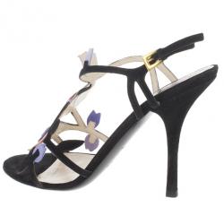 Pre Owned Prada Tulip T Strap Sandals Size 38.5