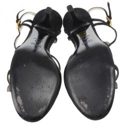 Pre Owned Prada Tulip T Strap Sandals Size 38.5