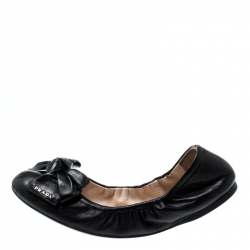 Prada scrunch best sale ballet flats