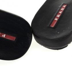 مملوكة مسبقًا Prada Sport Black Flat Slides Size 37.5