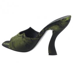 مملوكة مسبقًا صندل برادا أخضر منقوش كانفاس مقاس 39