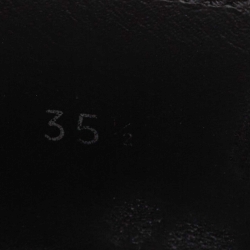 Pre Owned Prada Black Leather Slip On Loafers Size 35.5 