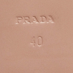 Prada Silver Foil Woven Leather Tassel Detail Smoking Slippers Size 40