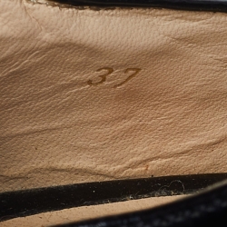 Prada Black Leather Double Strap Mary Jane Pumps Size 37