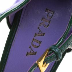 Prada Purple Velvet Fairy Flower Open Toe Sandals Size 39