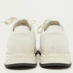 مملوكة مسبقًا حذاء رياضي برادا أربطة سويدي كحلي مقاس 38.5