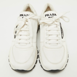 مملوكة م سبقًا حذاء رياضي برادا أربطة سويدي كحلي مقاس 38.5