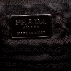 Pre Owned Prada Khaki Nylon Drawstring Backpack