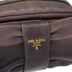 مملوكة مسبقًا Prada Leather Cosmetic Pouch