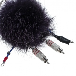 Prada Purple Fur Trick Robot Keyring  / Bag Charm
