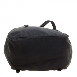 Prada Black Nylon Drawstring Backpack