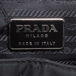 Prada Black Nylon Drawstring Backpack