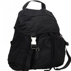 Prada Black Nylon Backpack