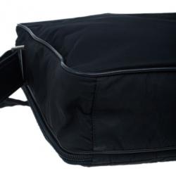 Pre Owned Prada Black Nylon Briefcase