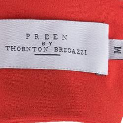 Pre Owned Preen by Thornton Bregazzi Red Halterneck Dress M