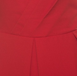 Preen By Thornton Bregazzi Red Pleated Finella Midi Dress L