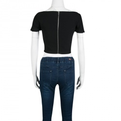 Preen by Thornton Bregazzi Black Ted Crop Top S