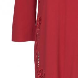 Preen By Thornton Bregazzi Ember Red Cutout Shift Dress M