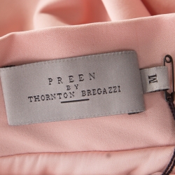 Preen by Thornton Bregazzi Salmon Pink Pleated Everly Skirt M