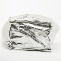 Pre Owned Proenza Schouler Silver Leather Tote 