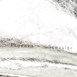 Pre Owned Proenza Schouler Silver Leather Tote 