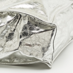 Pre Owned Proenza Schouler Silver Leather Tote 