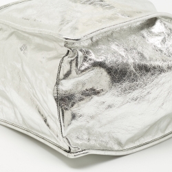 Pre Owned Proenza Schouler Silver Leather Tote 