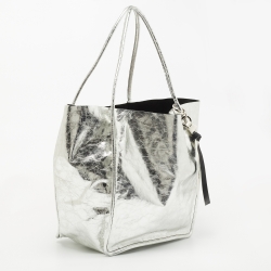 Pre Owned Proenza Schouler Silver Leather Tote 