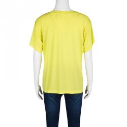 Pre Owned Proenza Schouler Yellow Short Sleeve T-Shirt S