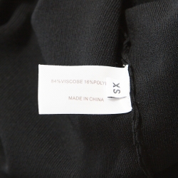 Pre Owned Proenza Schouler Black Knit Cropped Top XS