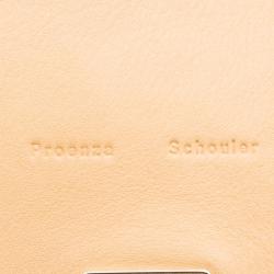 Pre Owned Proenza Schouler Bi Color Leather Lunch Clutch