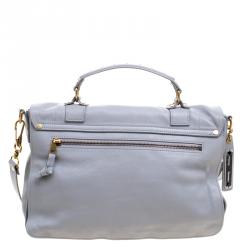 Proenza Schouler Grey Leather PS1 Top Handle Bag