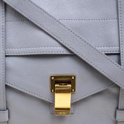 Proenza Schouler Grey Leather PS1 Top Handle Bag