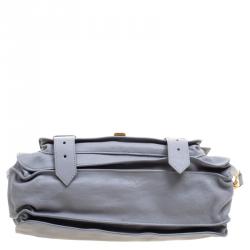 Proenza Schouler Grey Leather PS1 Top Handle Bag