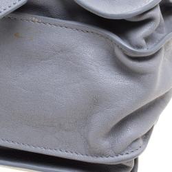 Proenza Schouler Grey Leather PS1 Top Handle Bag