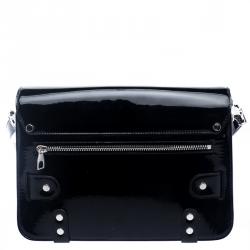 Pre Owned Proenza Schouler Black Patent Leather Mini Classic PS11 Shoulder Bag