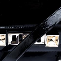 Pre Owned Proenza Schouler Black Patent Leather Mini Classic PS11 Shoulder Bag
