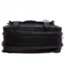 Proenza Schouler Black Leather Large PS1 Top Handle Bag