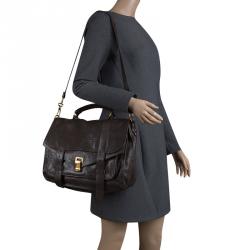 Proenza Schouler Brown Leather Large PS1 Top Handle Bag
